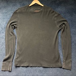 Dark Grey American Eagle Long Sleeve Shirt